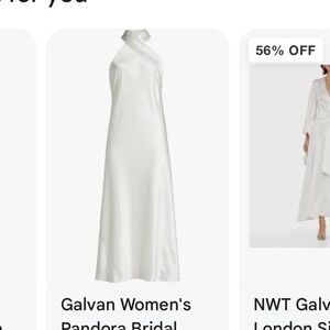 Galvan London - Bridal Elegant White Long Dress